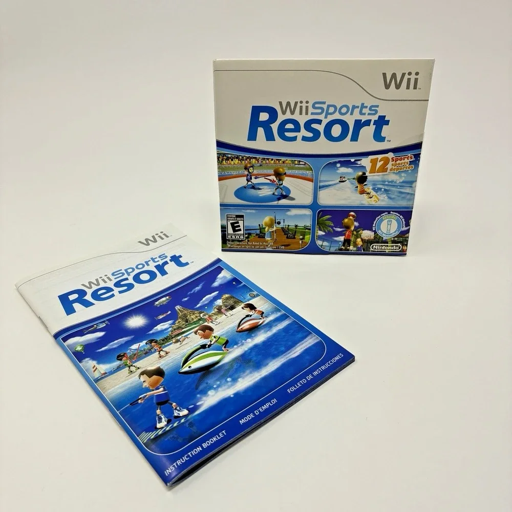 Wii Sports Resort Nintendo Wii Brand New Factory Sealed Cardboard Sleeve Manual